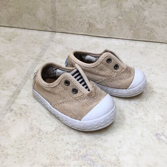 TOMS SLIP ON SNEAKERS IN KHAKI - Picture 1 of 7